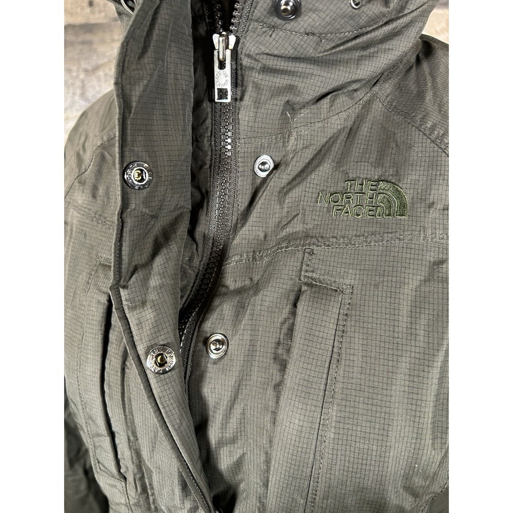 The North Face HyVent‎ Olive Green Belted Down Insulated Puffer Jacket Women's S - Picture 6 of 12